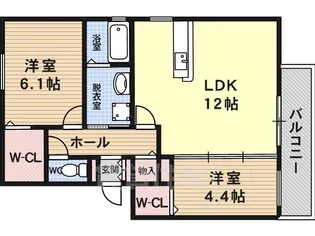 メルベーユ・メゾン土師ノ里【3階】の間取り