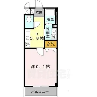 サウス・マ・メゾン【1階】の間取り