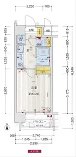 プレサンス京都御所東【5階】の間取り