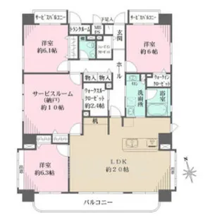 大幸マンション【3階】の間取り