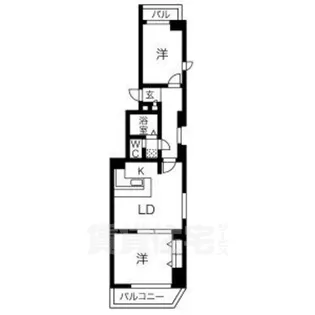 レインボー千代田橋【4階】の間取り