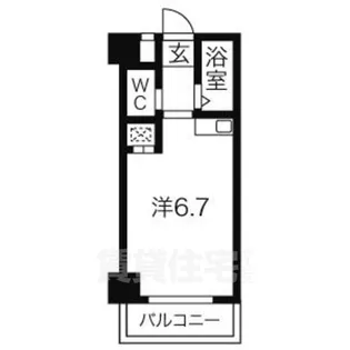 Vita六番町(旧ドール六番町)【9階】の間取り