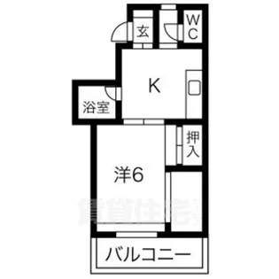 第5七福ビル【7階】の間取り