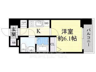 エスリード北大阪レジデンス【8階】の間取り