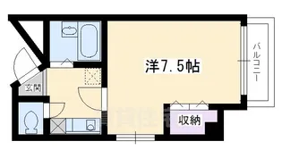 BlancNeige四条大宮(ブランネージュ)【8階】の間取り