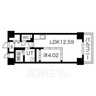 愛知県名古屋市中区新栄2丁目【マンション】の間取り