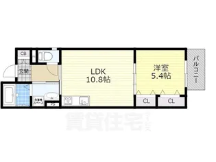 クリエオーレ寿町1【1階】の間取り