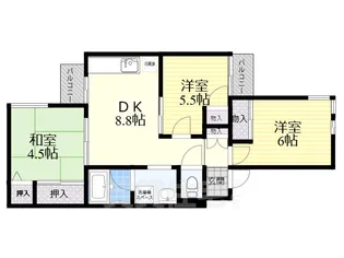 ハイツキュービック【2階】の間取り