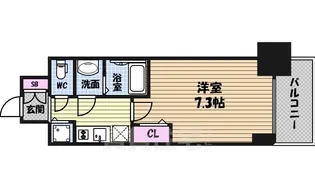 プレサンスジェネ丸の内【8階】の間取り