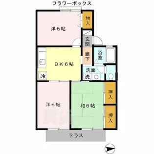 桑の実ハッピィハウス【1階】の間取り