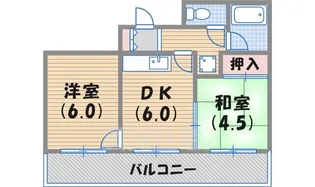 甲子園町アーバンリズ【2階】の間取り