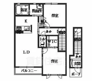 モンヴィラージュ【2階】の間取り