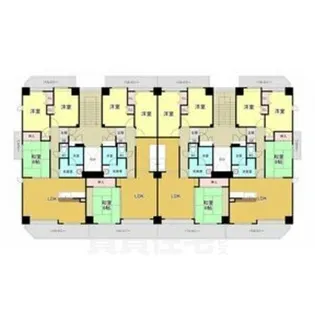 ウェルフォート幸川【9階】の間取り