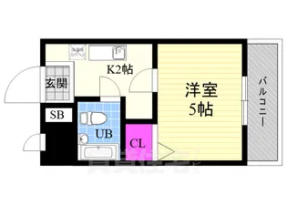 御室ガーデンハイツ【3階】の間取り