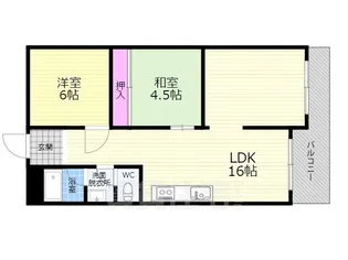 HDX京都桂川【2階】の間取り