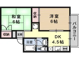 モンベール洛西【2階】の間取り