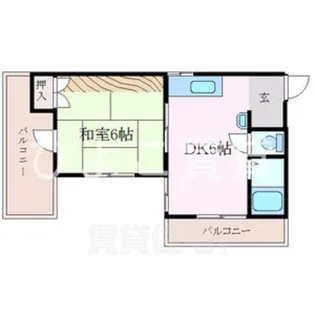 コーポカトー【2階】の間取り