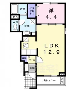 アルカンシェル武庫之荘西【1階】の間取り