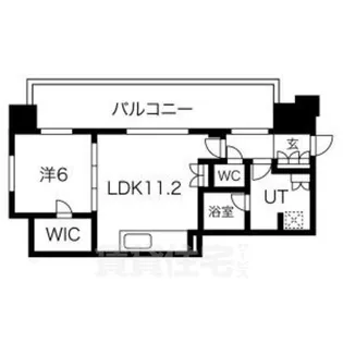 プラウドタワー名古屋伏見【9階】の間取り
