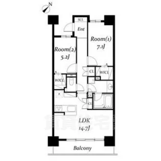 ロイヤルパークス千種【9階】の間取り