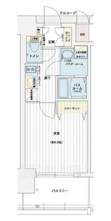 エステムコート名古屋黒川シャルマン【12階】の間取り