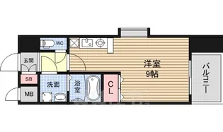 エクセレント上新 18 十三【6階】の間取り