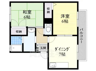 北村ハイツ【2階】の間取り