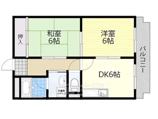 ハイツ吉本【2階】の間取り