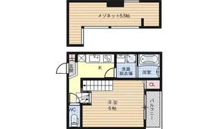 IMPERIAL RESIDENCE 塚本【201号室】の間取り