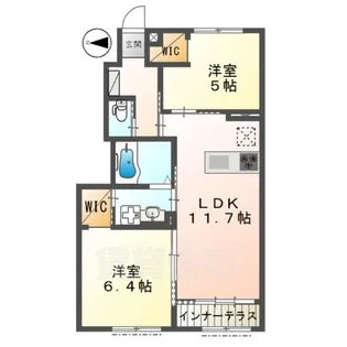 リレア【1階】の間取り