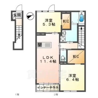 リレア【2階】の間取り