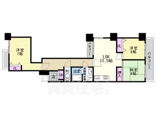 せんぼん有彩館【6階】の間取り