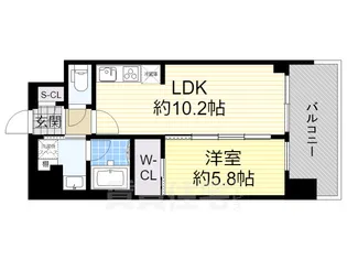グランカーサ新大阪SOUTH【7階】の間取り