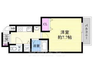サムティ京都駅前【10階】の間取り