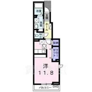 コトンシャトーライムテラス【1階】の間取り