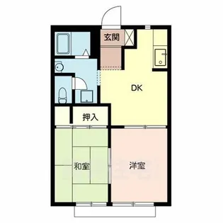 クレールしののめ【1階】の間取り