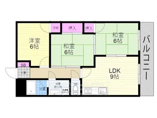 パレトール【2階】の間取り