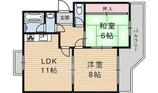 ファームハイツ高畑【3階】の間取り