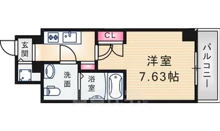 エス・キュート尼崎2【6階】の間取り