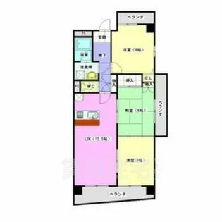 ヒルズ丸和【11階】の間取り