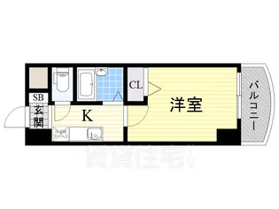 ノルデンハイム新大阪【8階】の間取り