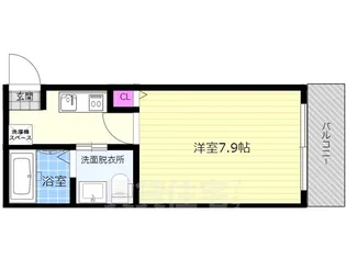 京乃双葉マンション【4階】の間取り