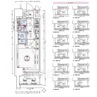 エステムコート名古屋グロース【10階】の間取り