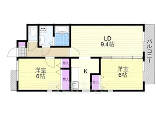 ローレルコート【203号室】の間取り
