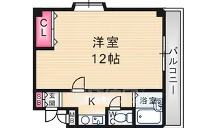 クレールステュディオ【2階】の間取り