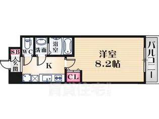 パークフラッツ尼崎【2階】の間取り