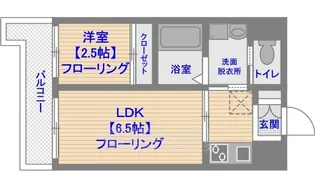 グランフォーレ薬院南【10階】の間取り