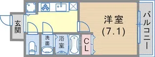 KDXレジデンス三宮【10階】の間取り