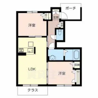 リバーパーク2【1階】の間取り
