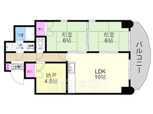 ル・サフィール五条【5階】の間取り